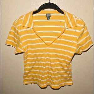 Wild Fable- Target brand Cropped Collared T-shirt